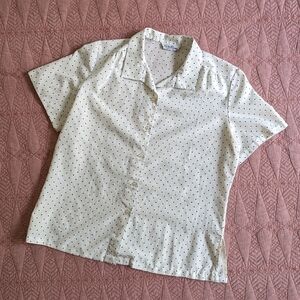 Vintage polka dot Lucky Winner blouse